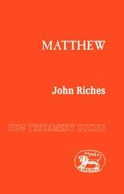 Tapa de Matthew (New Testament Guides Ser.)