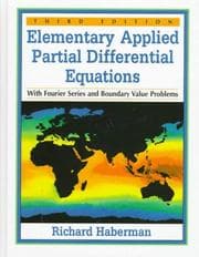 Tapa de Elementary applied partial differential equations
