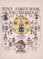 Tapa de Tony Sarg's book for children from six to sixty