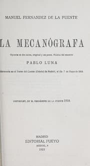 Tapa de La mecanógrafa