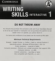 Tapa de Grammar and Beyond Level 1 Writing Skills Interactive  via Activation Code Card