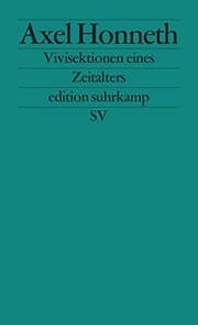 Tapa de Vivisektionen eines Zeitalters