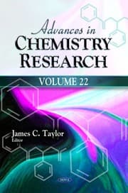 Tapa de Advances in Chemistry Research