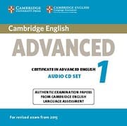 Tapa de Cambridge English Advanced 1 for Revised Exam from 2015 Audio CDs