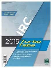 Tapa de 2015 International Residential Code Turbo Tabs for Loose Leaf Edition