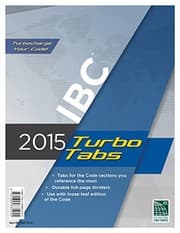 Tapa de 2015 International Building Code Turbo Tabs for Loose Leaf Edition