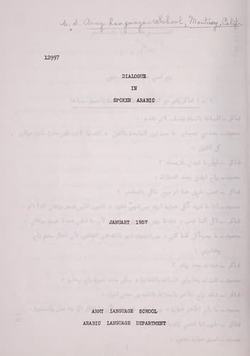 Tapa de Dialogue in spoken Arabic
