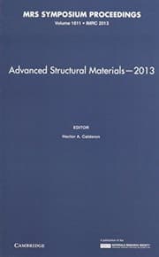Tapa de Advanced Structural Materials-2013