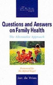 Tapa de Questions and Answers on Family Health (Jan de Vries Healthcare)