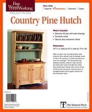 Tapa de Fine Woodworking Video Workshop Series - Country Pine Hutch Plan