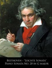Tapa de Beethoven - "Leichte Sonata" Piano Sonata No. 20 in G major