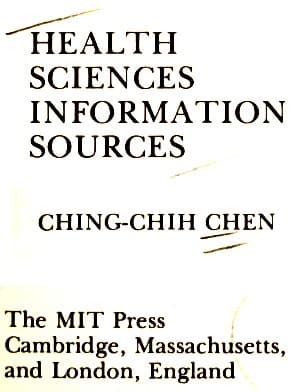 Tapa de Health sciences information sources