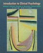 Tapa de Introduction to clinical psychology
