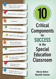 Tapa de 10 Critical Components for Success in the Special Education Classroom