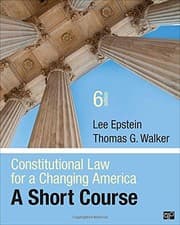 Tapa de Constitutional Law for a Changing America; A Short Course