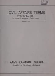 Tapa de Civil affairs terms