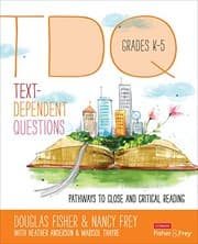 Tapa de Text-Dependent Questions, Grades K-5