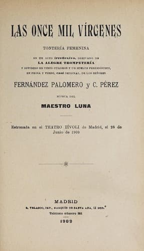 Tapa de Las once mil vírgenes