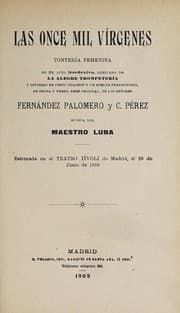 Tapa de Las once mil vírgenes