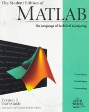 Tapa de The student edition of MATLAB