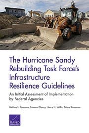 Tapa de The Hurricane Sandy Rebuilding Task Force's Infrastructure Resilience Guidelines