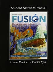 Tapa de Student Activities Manual for Fusion