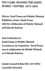 Tapa de Tim Clark--reading the limits
