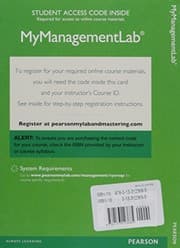 Tapa de 2014 MyLab Management with Pearson eText -- Access Card -- for Strategic Management and Business Policy