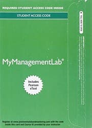 Tapa de 2014 Mylab Management with Pearson Etext -- Access Card -- For Management