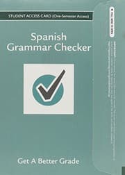 Tapa de Spanish Grammar Checker Access Card