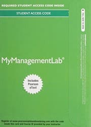 Tapa de 2014 MyLab Management with Pearson eText -- Access Card -- for Understanding and Managing Organizational Behavior