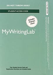 Tapa de MyLab Writing with Pearson eText -- Standalone Access Card