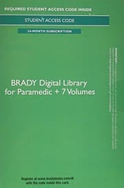 Tapa de Brady Digital Library for Paramedic + 7 Volumes -- Access Card