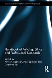 Tapa de Handbook of Policing, Ethics and Professional Standards