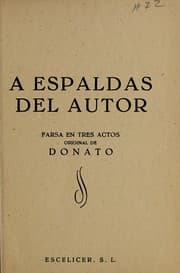 Tapa de A espaldas del autor