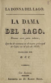 Tapa de La dama del lago