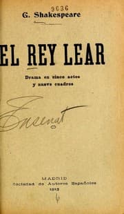 Tapa de El rey Lear