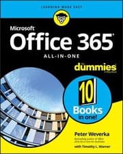 Tapa de Office 365 All-In-One for Dummies