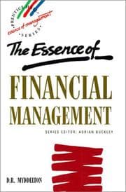Tapa de The essence of financial management