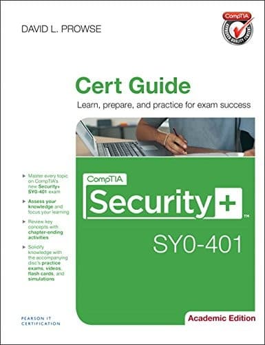 Tapa de CompTIA Security+ SY0-401 Cert Guide, Academic Edition