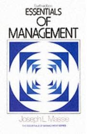 Tapa de Essentials of management