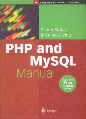 Tapa de PHP and MySQL manual