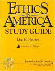 Tapa de Ethics in America study guide