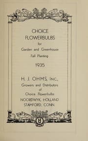 Tapa de Choice flowerbulbs for garden and greenhouse, fall planting, 1935