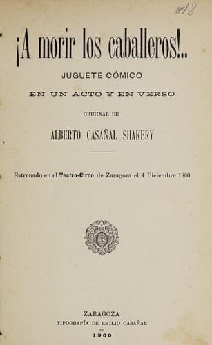 Tapa de ¡A morir los caballeros!--