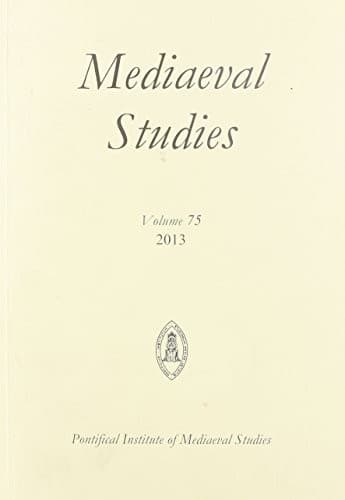 Tapa de Mediaeval Studies 75