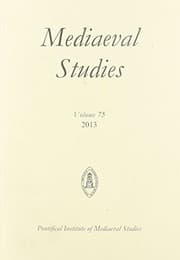 Tapa de Mediaeval Studies 75