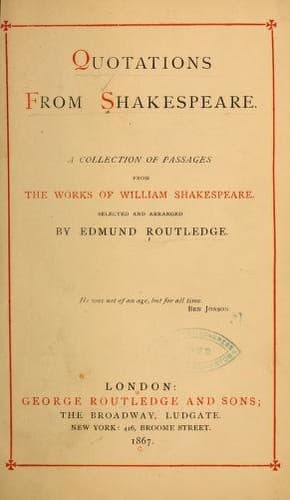 Tapa de Quotations from Shakespeare
