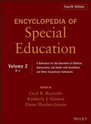 Tapa de Encyclopedia of Special Education, Volume 2