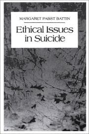 Tapa de Ethical issues in suicide